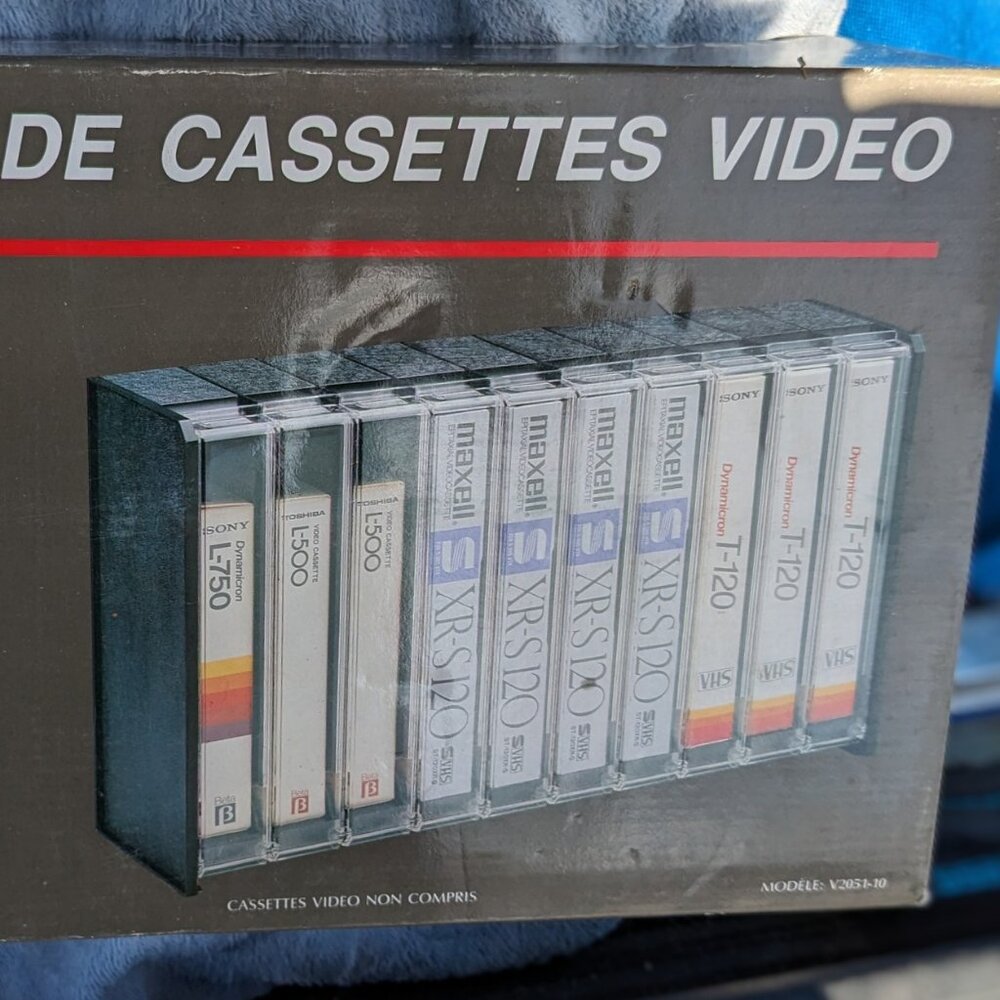 VHS Tape Storage Unit New Old Stock Movie Storage
